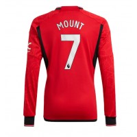 Manchester United Mason Mount #7 Hemmatröja 2023-24 Långärmad